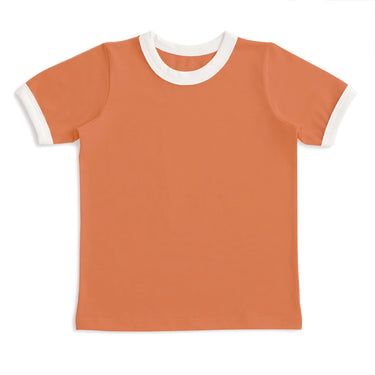 Winter Water Factory Ringer Tee, Solid Vintage Orange